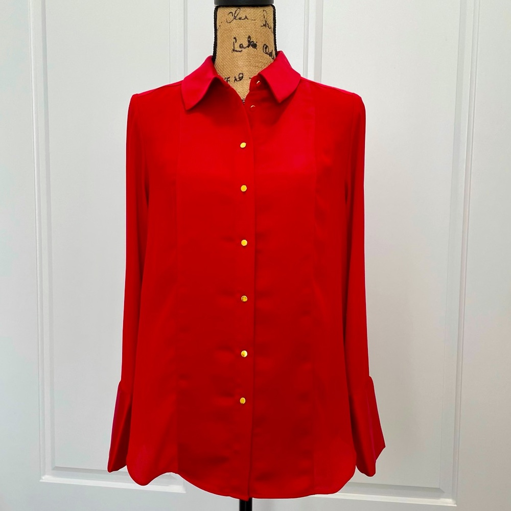 Calvin Klein satin blend shirt